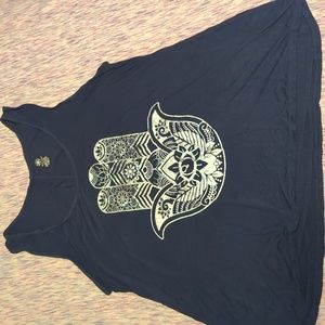Gaiam Yoga Tank Top Hamsa Hand